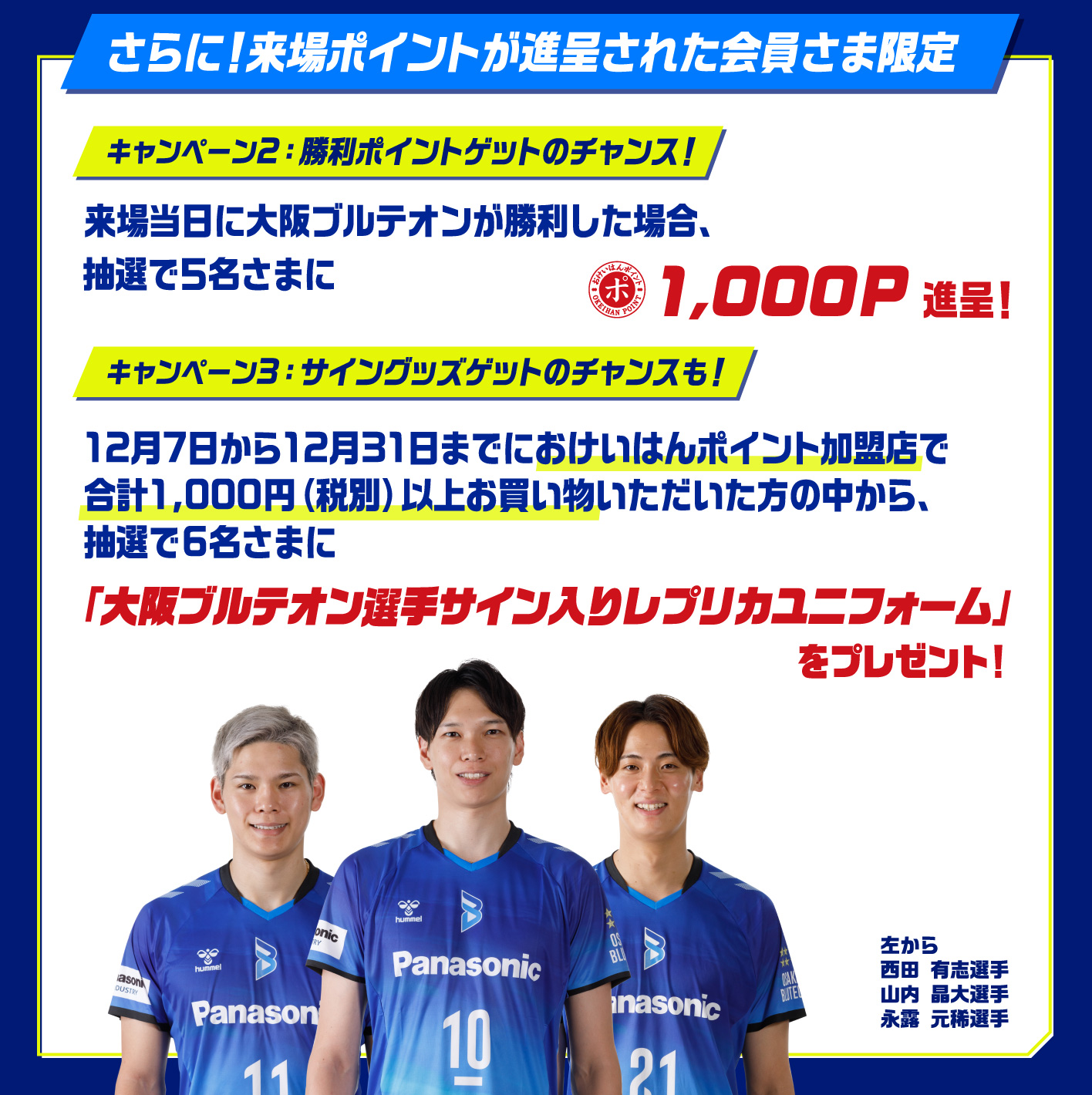 大阪ブルテオン永露元稀レプリカユニフォーム