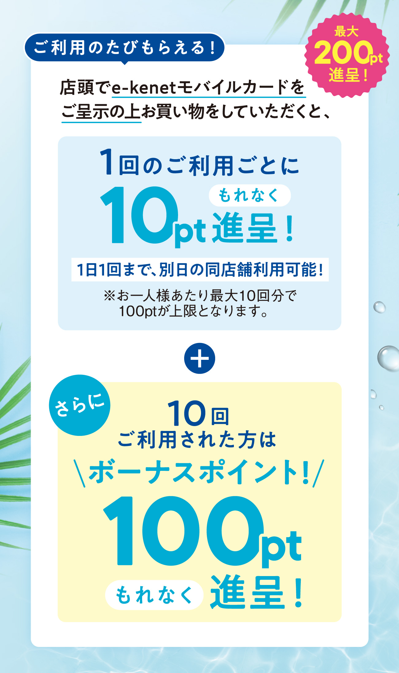 ご利用のたびポイントゲットキャンペーン｜e-kenet